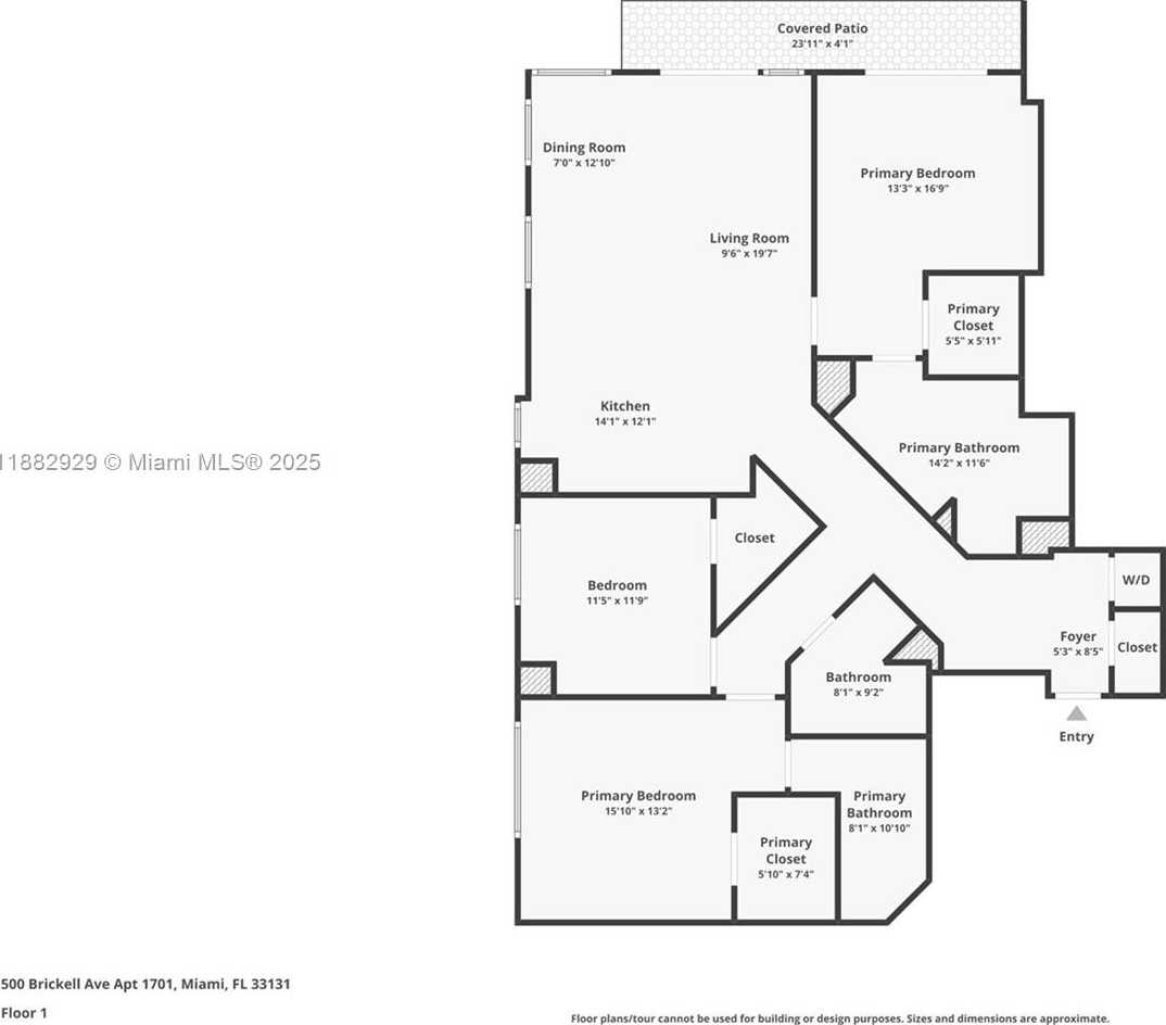 Small Image of 500 BRICKELL AVE #1701, Miami Number 27