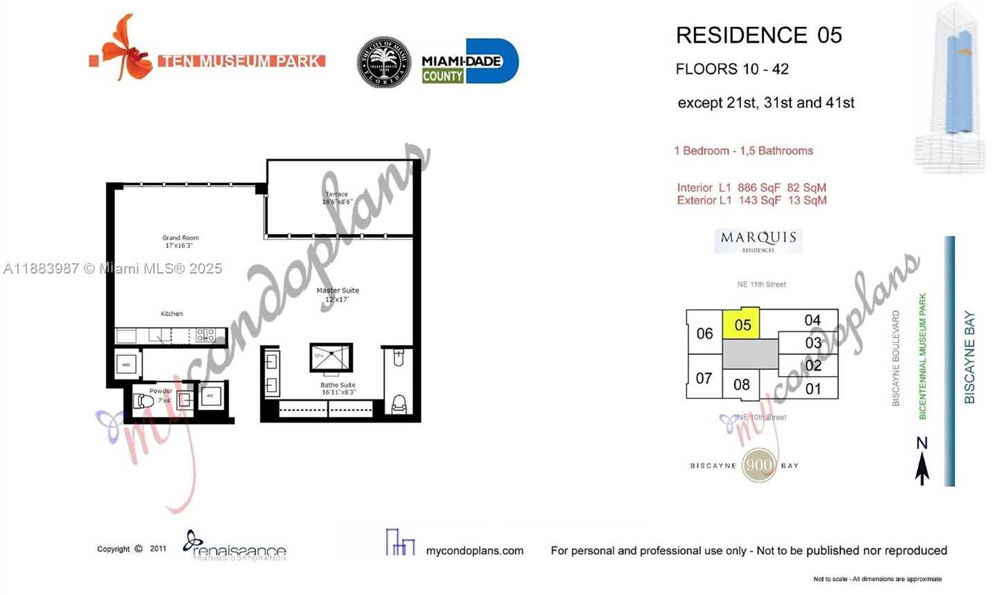 Small Image of 1040 BISCAYNE BLVD #1905, Miami Number 26