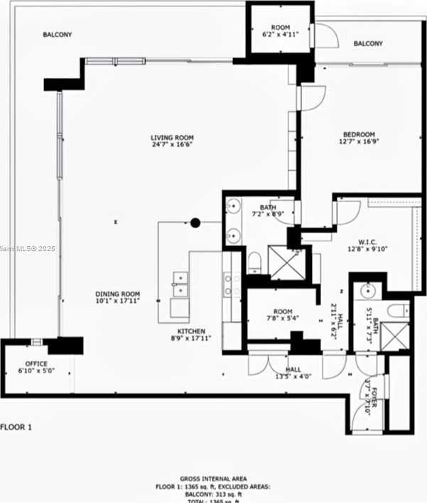 Small Image of 555 NORTH EAST 15TH ST #20A, Miami Number 20