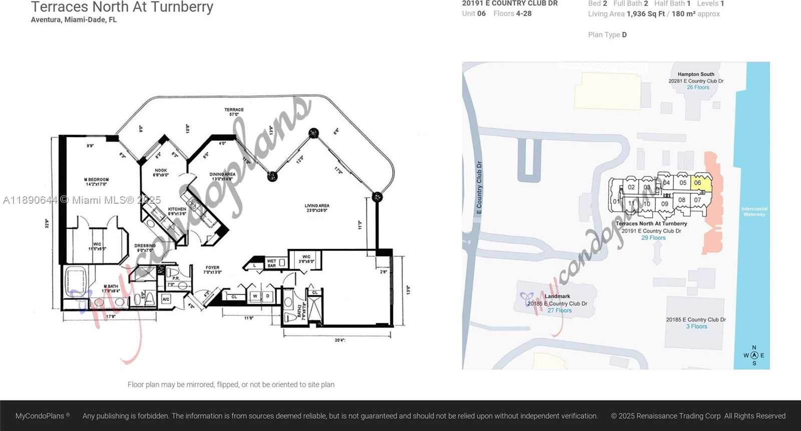Small Image of 20191 EAST COUNTRY CLUB DR #2606, Aventura Number 100