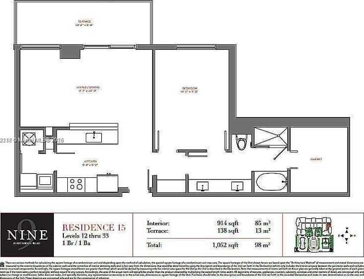 Small Image of 999 SOUTH WEST 1ST AVE #2115, Miami Number 13