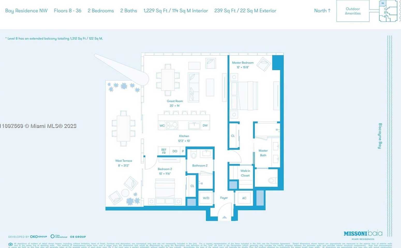 Small Image of 700 NORTH EAST 26TH TER #3406, Miami Number 42