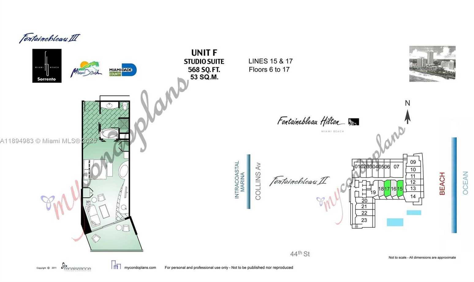 Small Image of 4391 COLLINS AVE #1717, Miami Beach Number 2