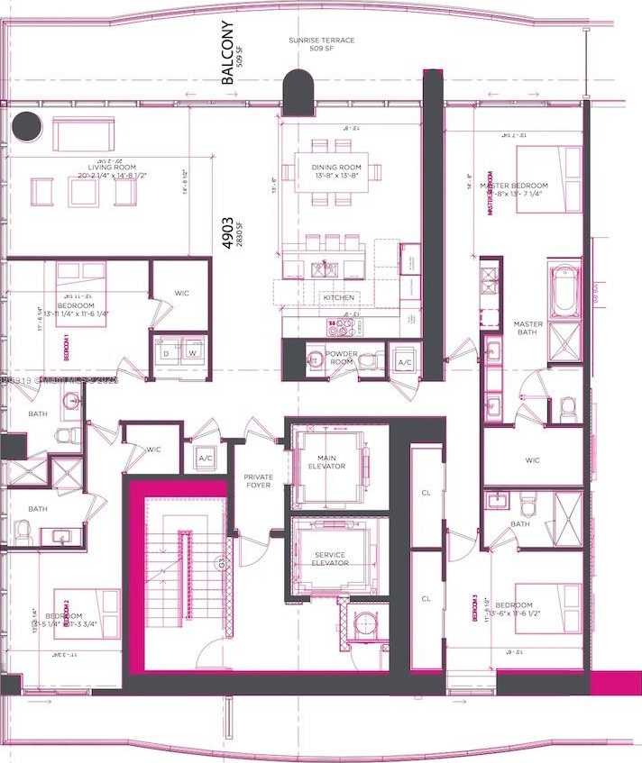 Small Image of 3131 NORTH EAST 7TH AVE #PH4903, Miami Number 34
