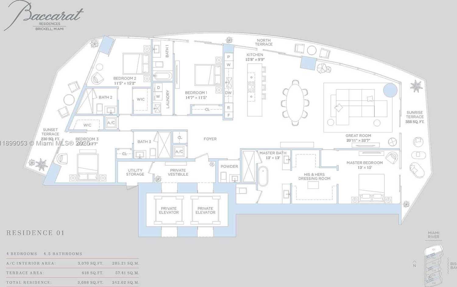 Small Image of 99 SOUTH EAST 5 STREET #4301, Miami Number 4