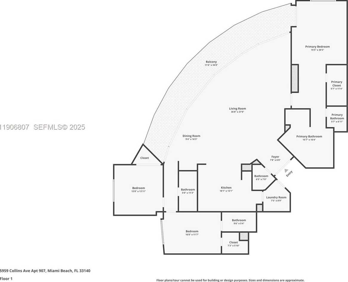 Small Image of 5959 COLLINS AVE #907, Miami Beach Number 86