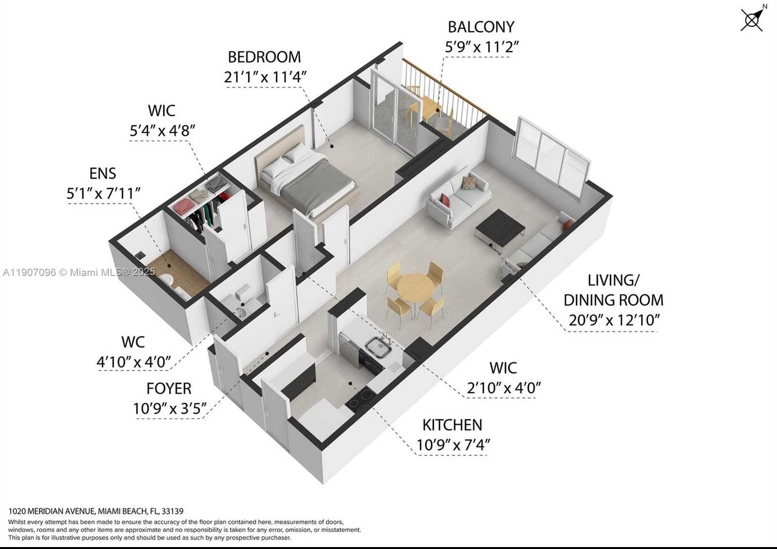Small Image of 1020 MERIDIAN AVE #811, Miami Beach Number 17