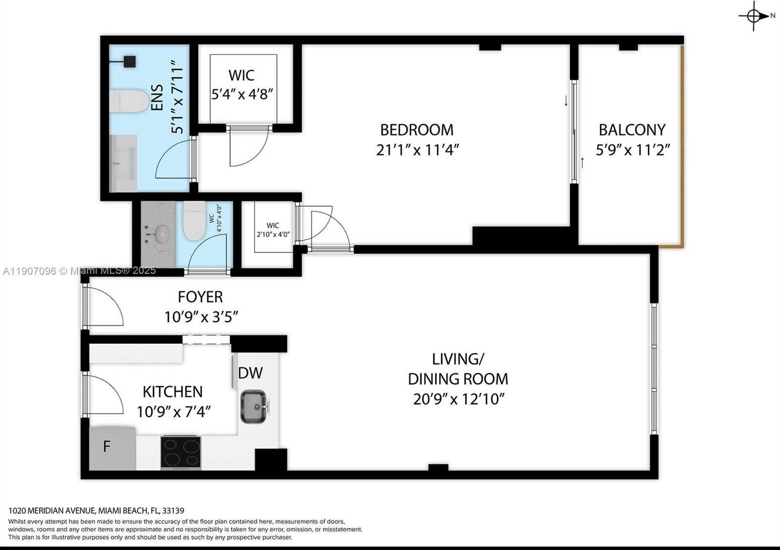 Small Image of 1020 MERIDIAN AVE #811, Miami Beach Number 18