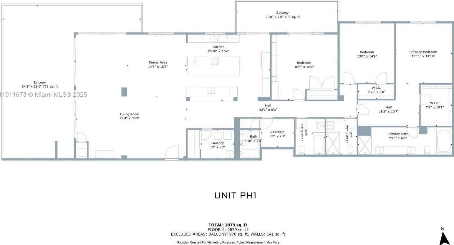 Small Image of 5001 COLLINS AVE #PH-1, Miami Beach Number 82