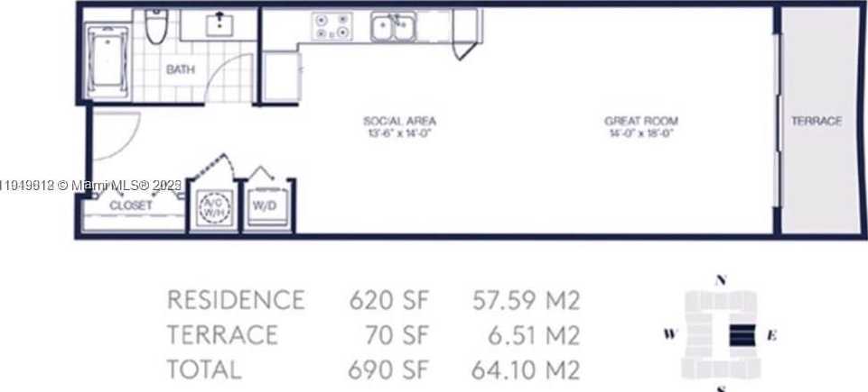 Small Image of 1600 NORTH EAST 1ST AVE #3302, Miami Number 12