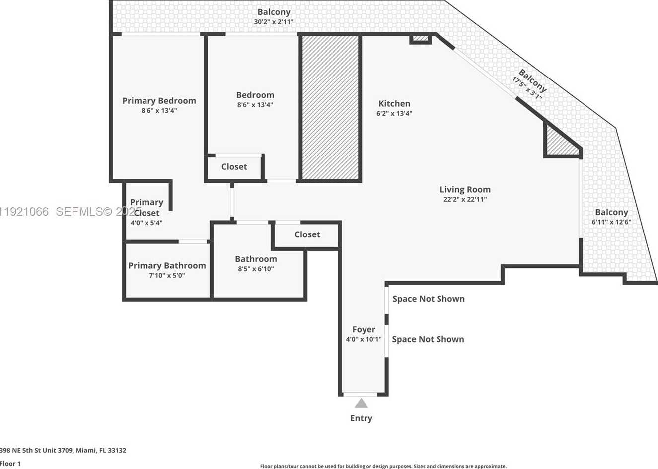 Small Image of 398 NORTH EAST 5TH ST #3709, Miami Number 3