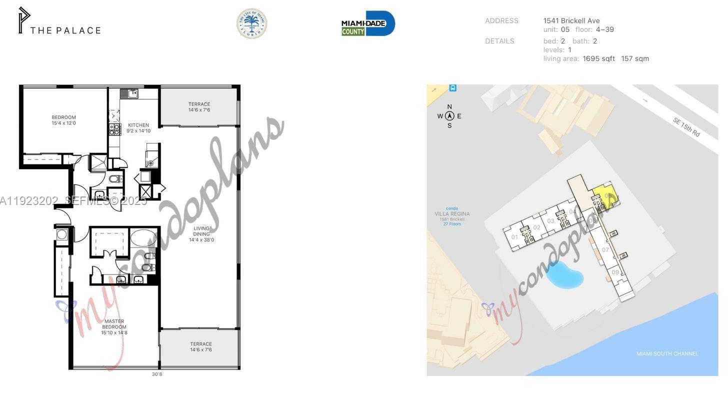 Small Image of 1541 BRICKELL AVE #C2705, Miami Number 6