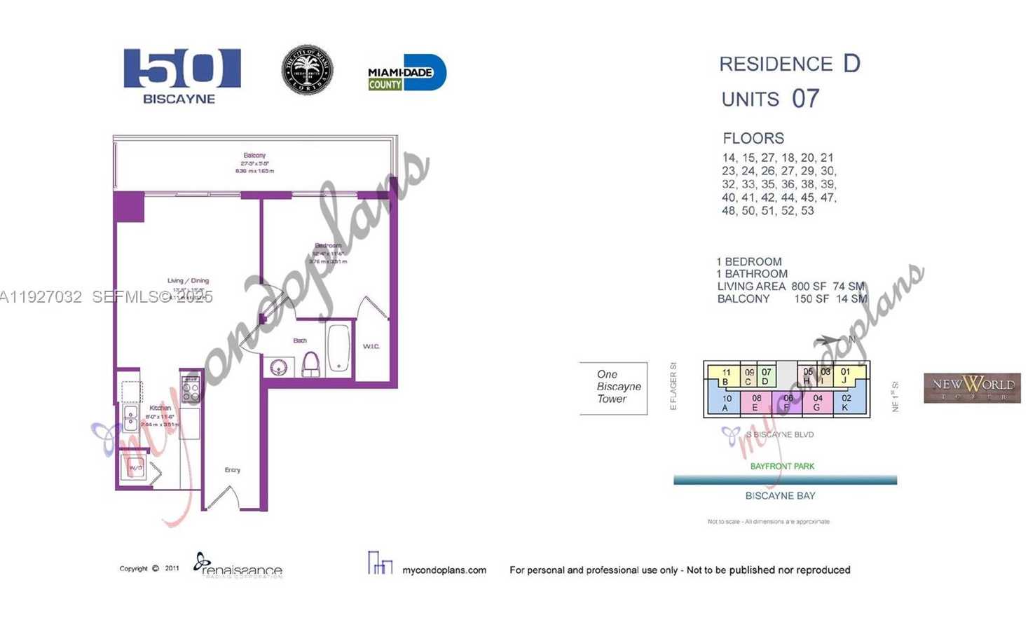 Small Image of 50 BISCAYNE BLVD #3807, Miami Number 41