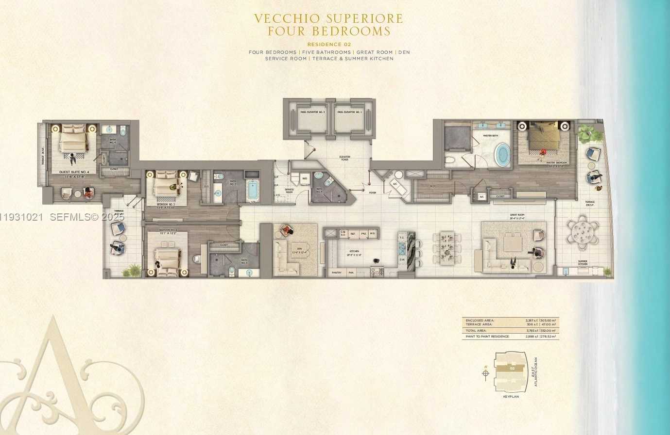 Small Image of 17901 COLLINS AVE #1002, Sunny Isles Beach Number 3