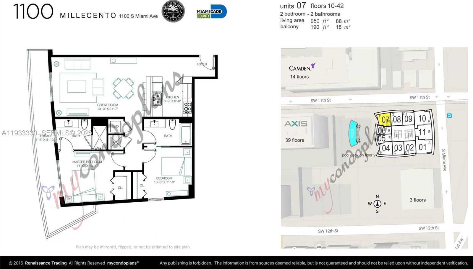 Small Image of 1100 SOUTH MIAMI AVE #1607, Miami Number 37