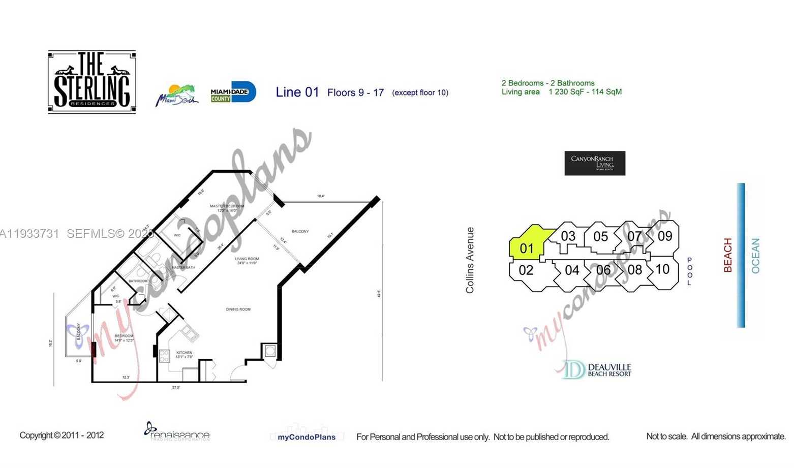 Small Image of 6767 COLLINS #901, Miami Beach Number 14