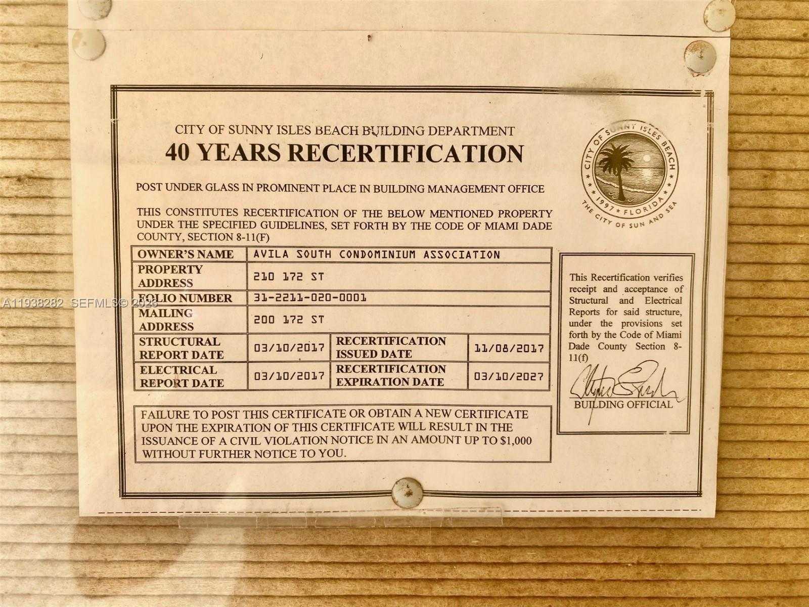 Small Image of 210 172ND ST #226, Sunny Isles Beach Number 38