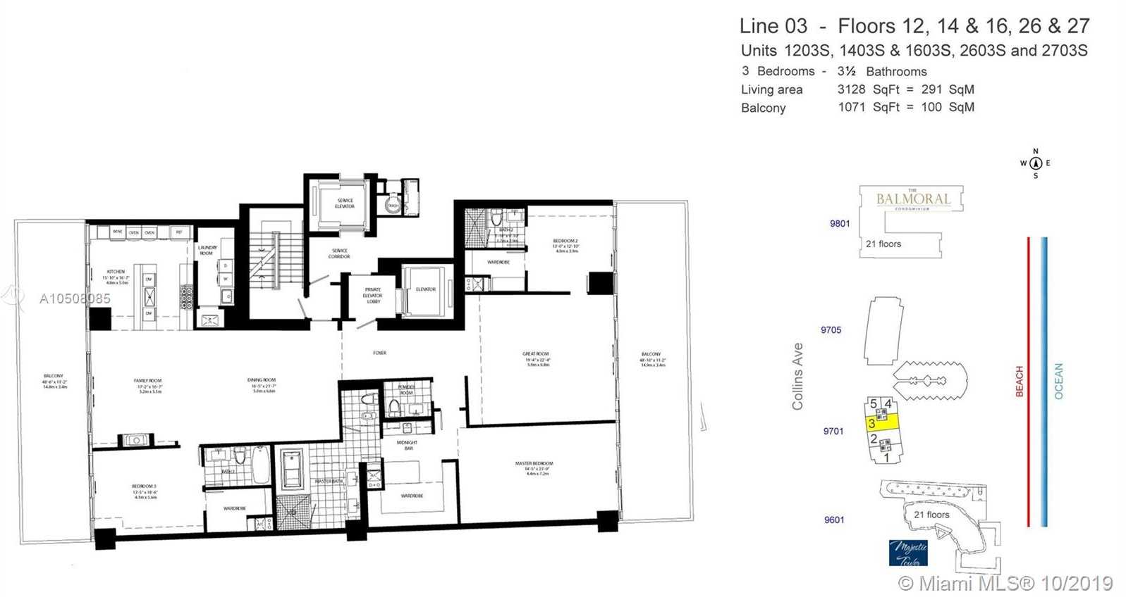 Small Image of 9701 Collins Ave, Bal Harbour, FL 33154, USA Number 53
