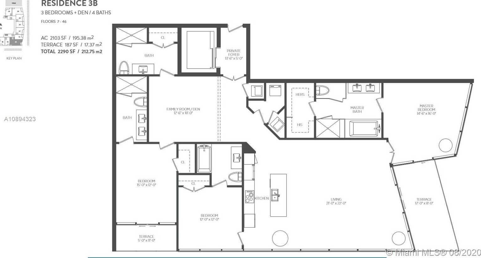 Small Image of 2900 NORTH EAST 7TH AVE #4107, Miami Number 33