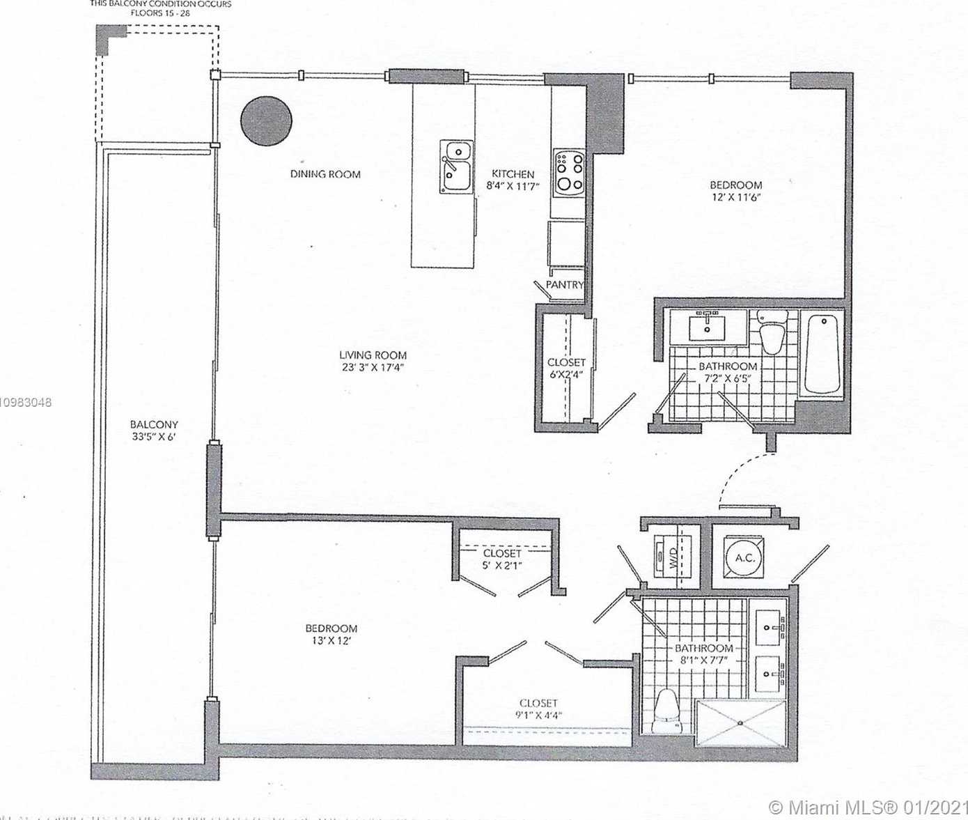 Small Image of 1080 BRICKELL AVE #3109, Miami Number 7