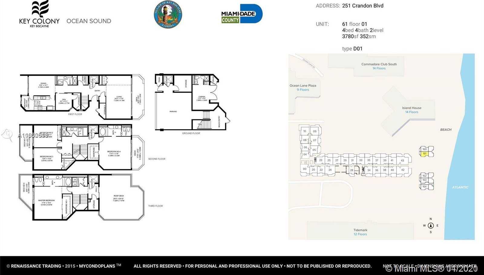 Small Image of 251 CRANDON BLVD #TH160, Key Biscayne Number 4