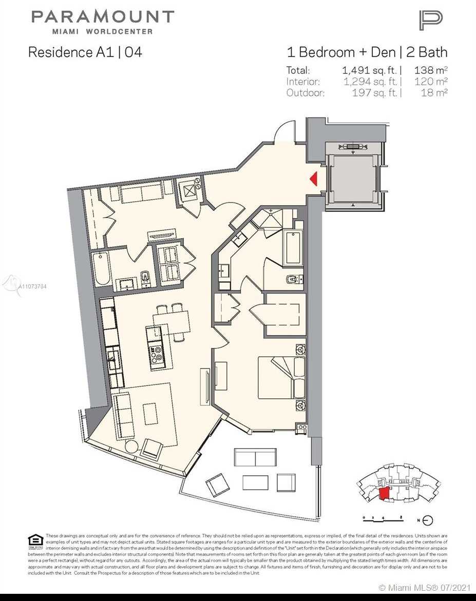 Small Image of 851 NORTH EAST 1ST AVE #4904, Miami Number 17