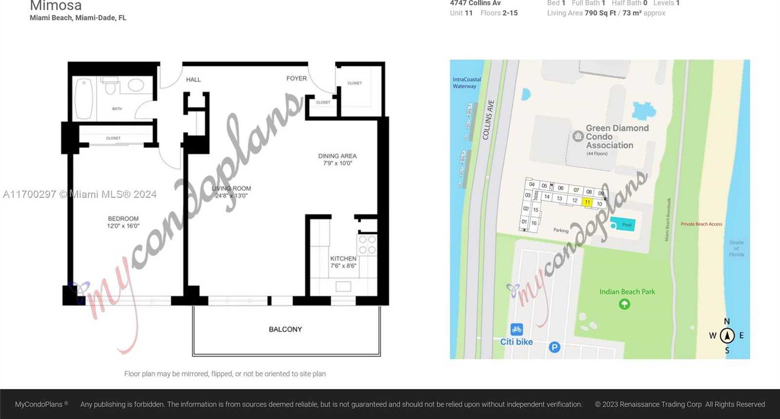 Small Image of 4747 COLLINS AVE #411, Miami Beach Number 65