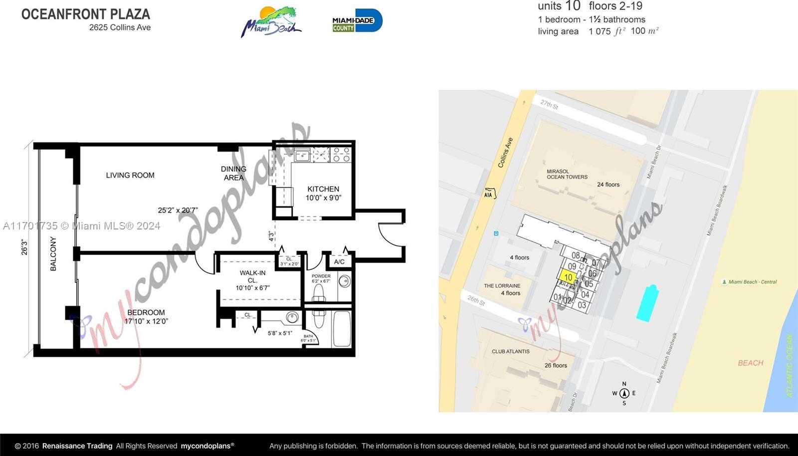 Small Image of 2625 COLLINS AVE #1710, Miami Beach Number 26