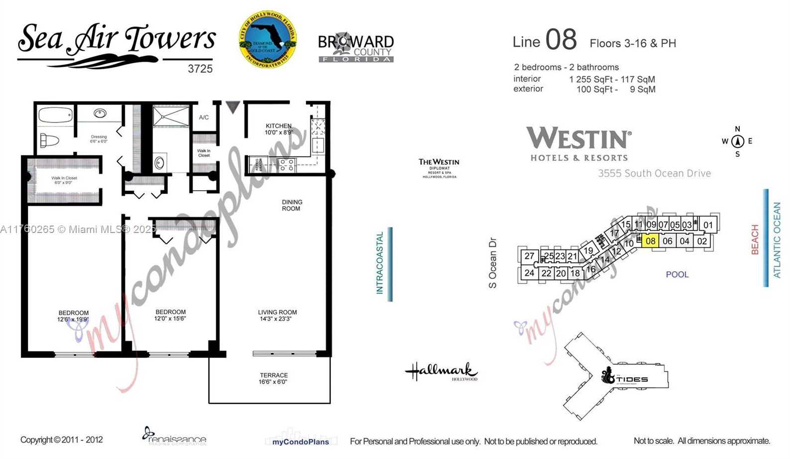 Small Image of 3725 SOUTH OCEAN DR #1008, Hollywood Number 24