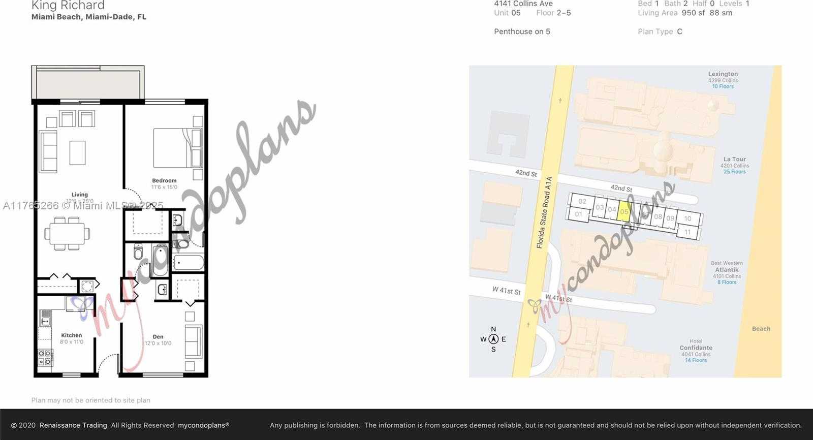 Small Image of 4141 COLLINS AVE #505, Miami Beach Number 2