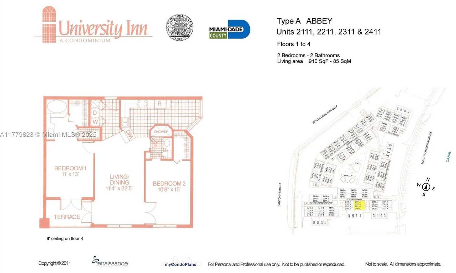 Small Image of 1280 SOUTH ALHAMBRA CIR #2211, Coral Gables Number 3