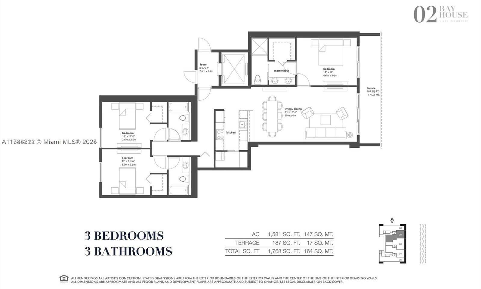 Small Image of 600 NORTH EAST 27TH ST #1502, Miami Number 17