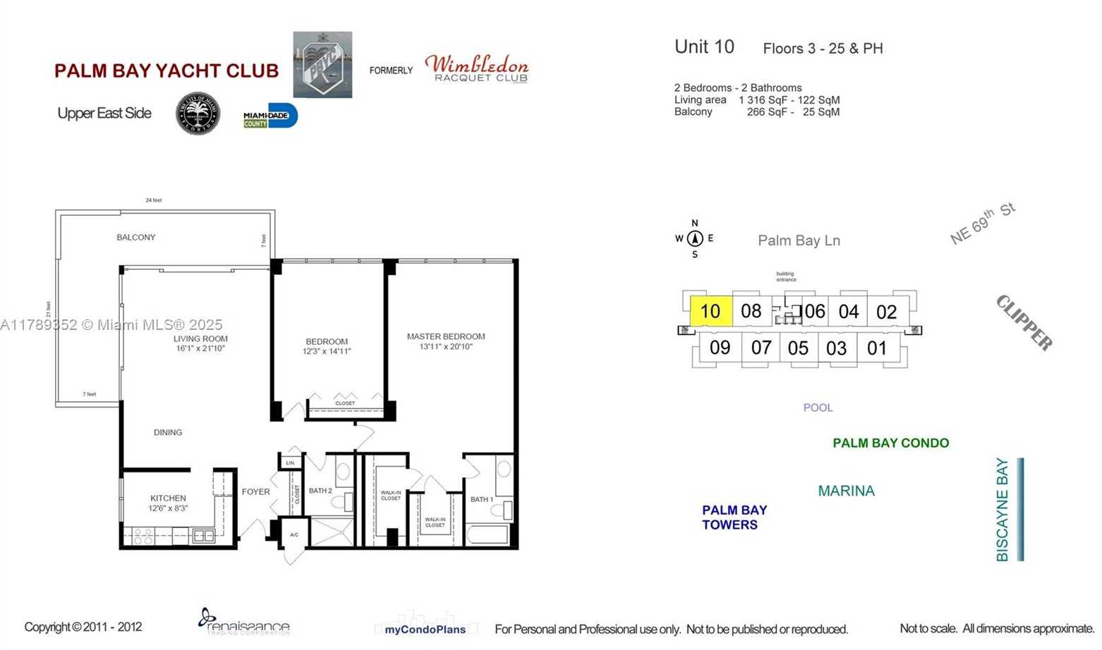 Small Image of 780 NORTH EAST 69TH ST #1510, Miami Number 7