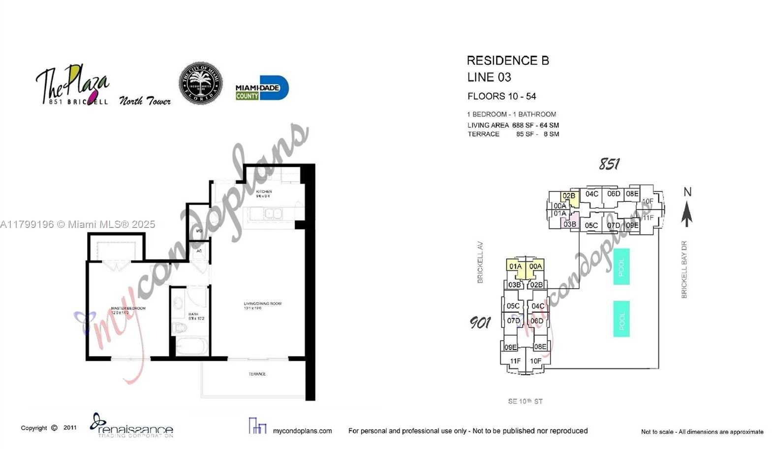 Small Image of 950 BRICKELL BAY DR #3603, Miami Number 10