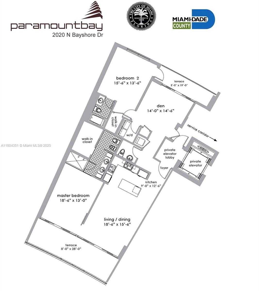 Small Image of 2020 NORTH BAYSHORE DR #3706, Miami Number 21