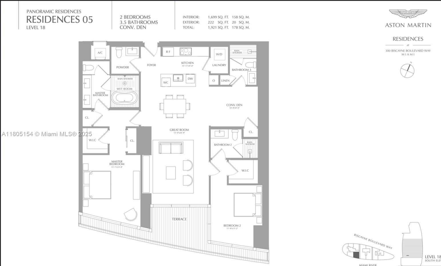 Small Image of 300 BISCAYNE BLVD WAY #1805, Miami Number 19