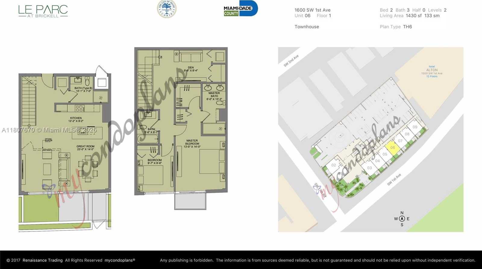 Small Image of 1600 SOUTH WEST 1ST AVE #TH-06, Miami Number 4