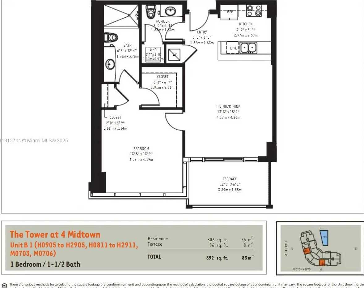 Small Image of 3301 NORTH EAST 1ST AVE #H1405, Miami Number 36