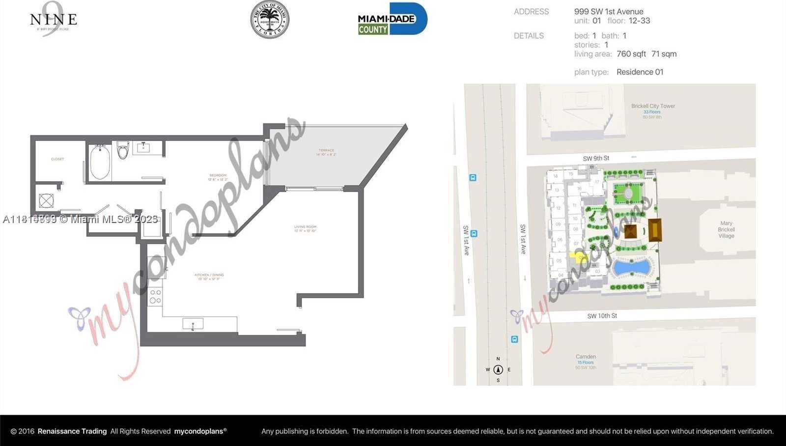 Small Image of 999 SOUTH WEST 1ST AVE #2601, Miami Number 17