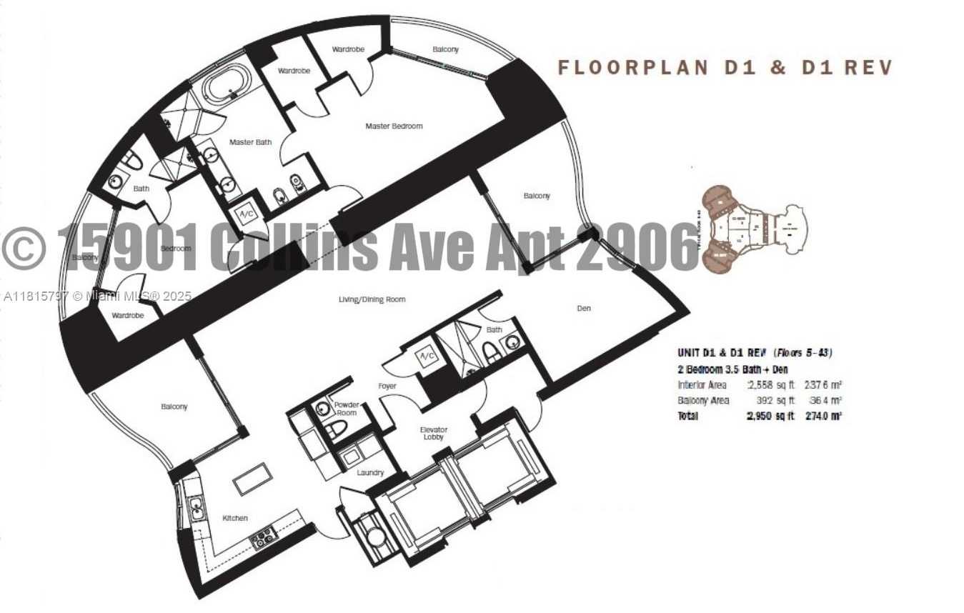 Small Image of 15901 COLLINS AVE #2906, Sunny Isles Beach Number 25