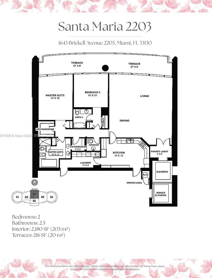 Small Image of 1643 BRICKELL AVE #2203, Miami Number 12