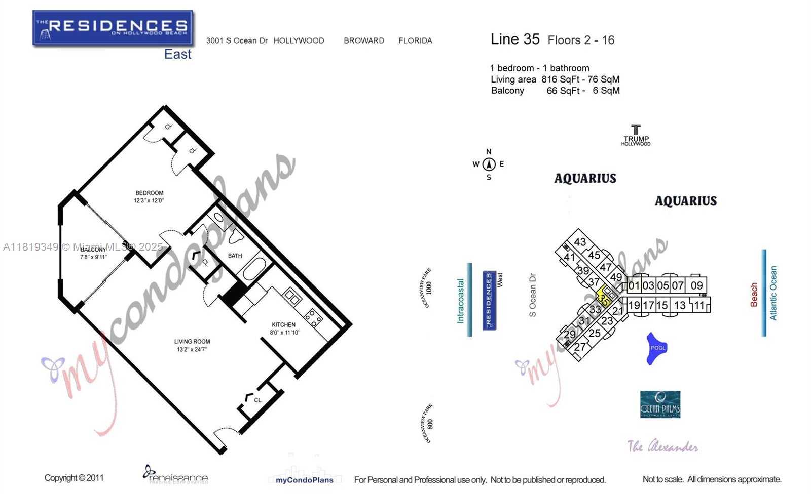 Small Image of 3001 SOUTH OCEAN DR #1135, Hollywood Number 16