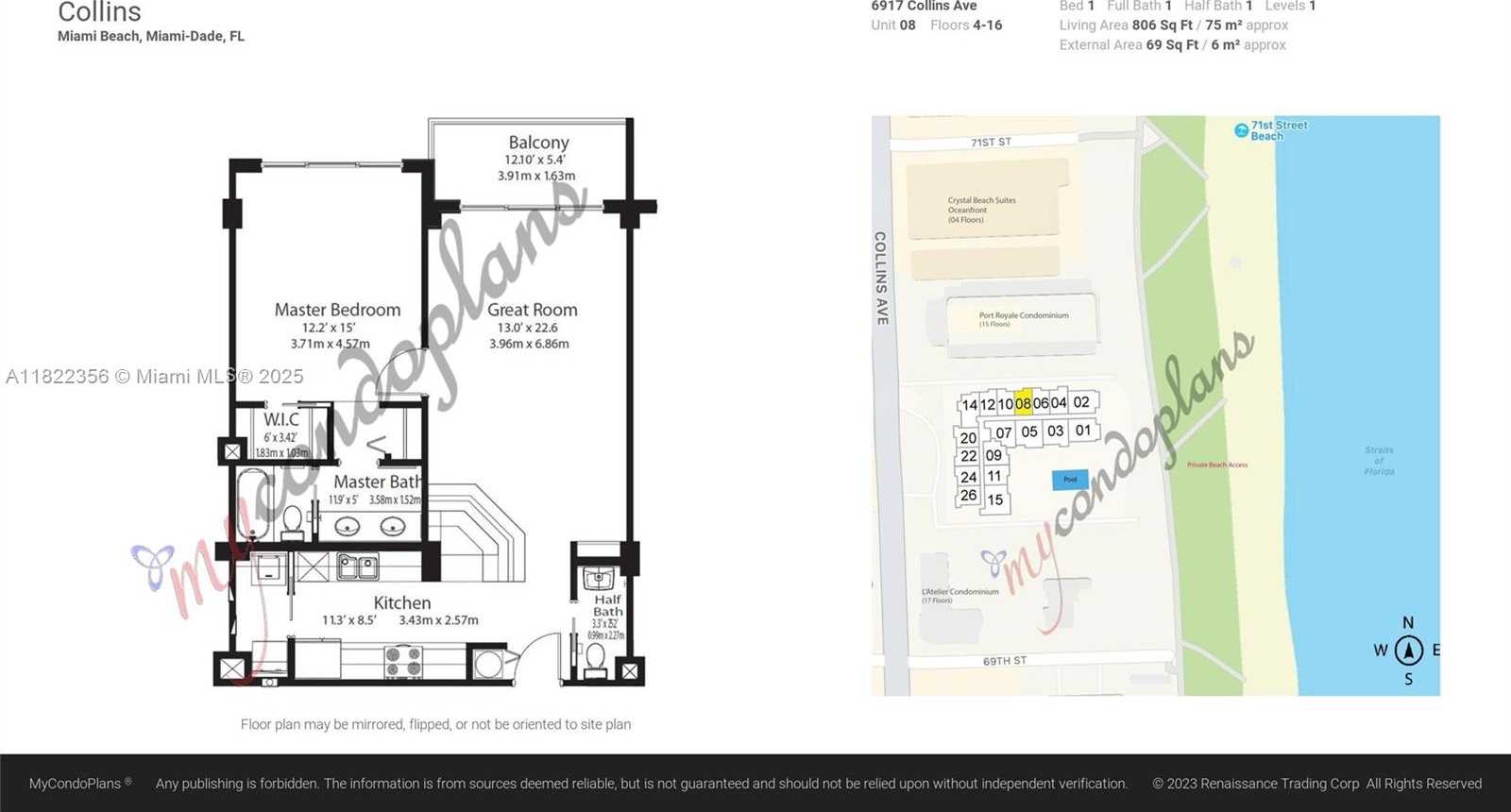 Small Image of 6917 COLLINS AVE #408, Miami Beach Number 22