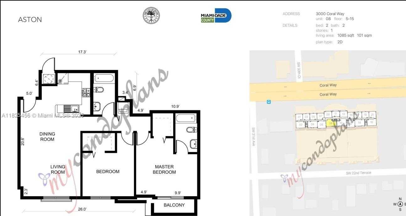 Small Image of 3000 CORAL WAY #808, Miami Number 51