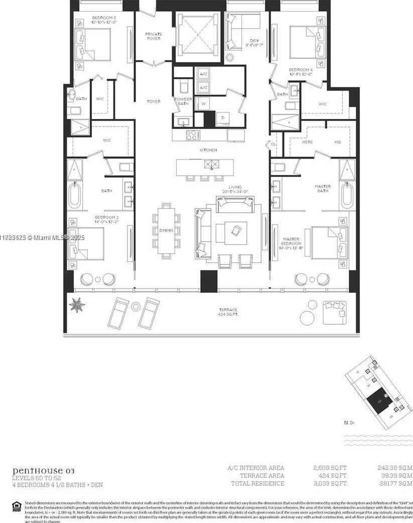 Small Image of 650 NORTH EAST 32ND ST #PH5003, Miami Number 34