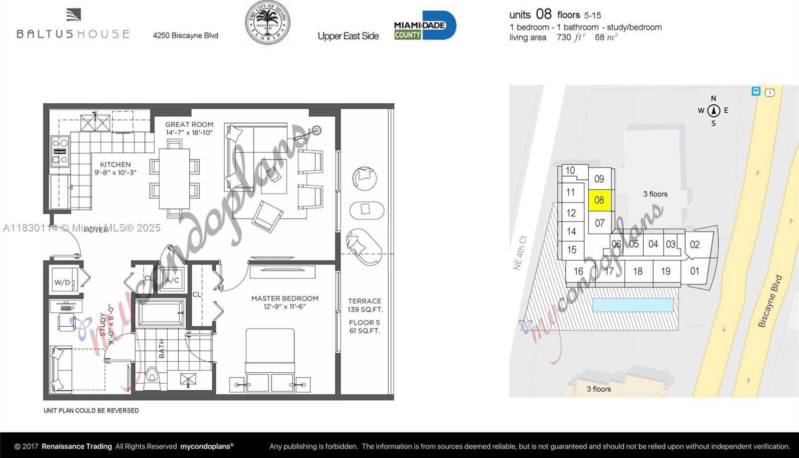 Small Image of 4250 BISCAYNE BLVD #608, Miami Number 31