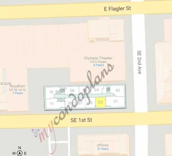 Small Image of 151 SOUTH EAST 1ST ST #3103, Miami Number 32