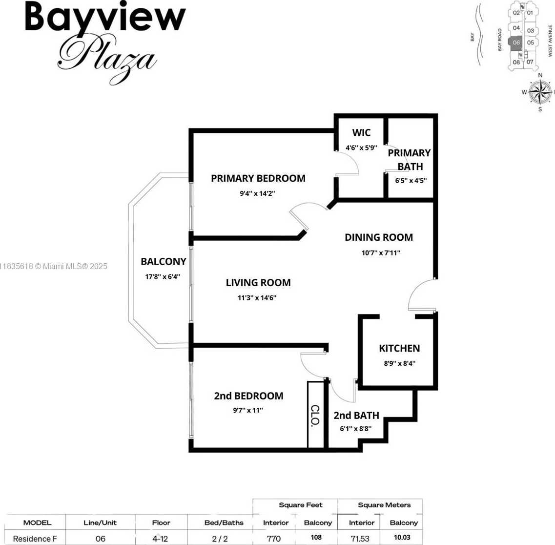 Small Image of 1621 BAY RD #906, Miami Beach Number 30