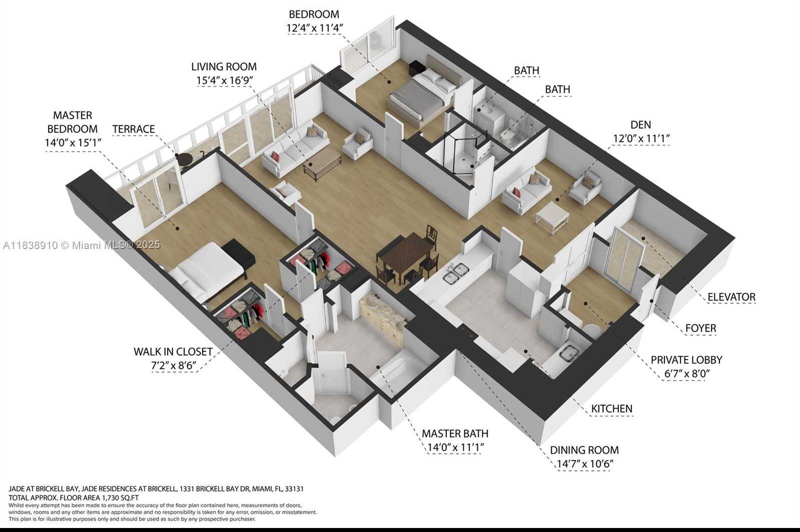 Small Image of 1331 BRICKELL BAY DR #2909, Miami Number 57