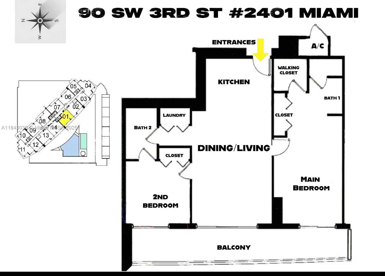 Small Image of 90 SOUTH WEST 3RD ST #2401, Miami Number 24